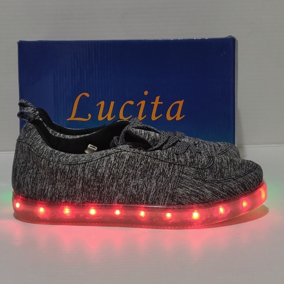 LUCITA SHOES WOMEN'S STYLE LIGHT-002COLOR BLACK/G - Picture 3 of 16